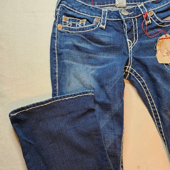True Religion Women's Bobby Super T Flare Jeans - Size 28 - Picture 2 of 10